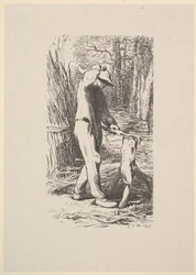 Woodcutter Making a Faggot, 1853