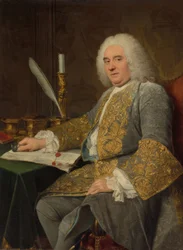 Portrait of Jean-Gabriel du Theil Signing the Treaty of Vienna