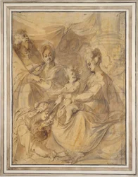 Holy Family with Saints Anne and Mary Magdalene