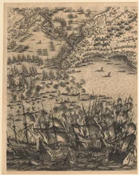 2nd Panel Bottom Center from "Siege of La Rochelle"