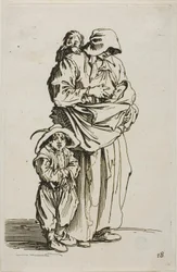 A Mother with her Three Children, plate 18 from The Beggars
