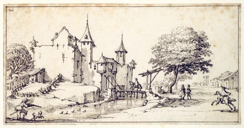 A Chateau with Drawbridge