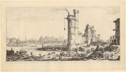 View of the Pont-Neuf, Plate 2 from the Series “The Two Great Views of Paris”