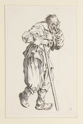 Beggar Propped Up on a Stick, from The Beggars (Le Gueux Appuye sur un Baton)