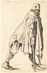 Beggar with Crutches and Cap