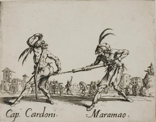 Capitano Cardoni - Maramao, plate 22 from Balli di Sfessania