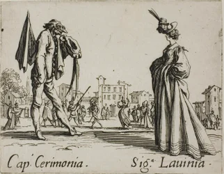 Captain Ceremony - Lady Lavinia, plate 3 from Balli di Sfessania