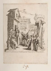 Christ Brought Before Caiphas, No. 7 of 11 from La Petite Passion