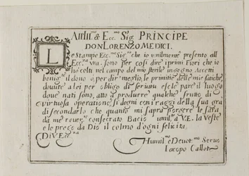 Dedication to Don Lorenzo de