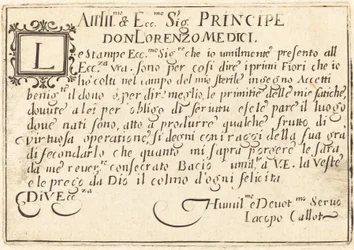 Dedication to Don Lorenzo de