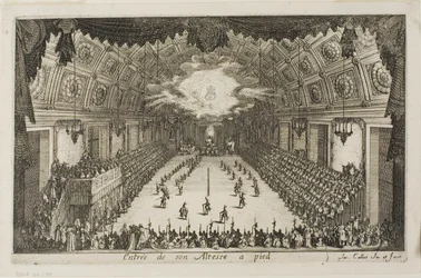 Entry of His Highness on Foot, from The Combat at the Barrier
