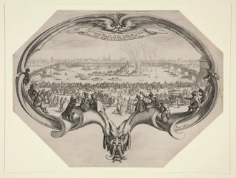 Festival of the Dyers and Weavers of Florence, July 25, 1619 on the Arno