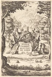 Frontispiece for the Sacred Cosmologia (Title with Astrologers)