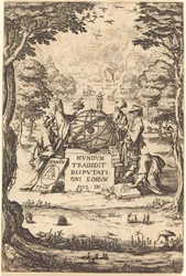 Frontispiece for the Sacred Cosmologia Title with Astrologers