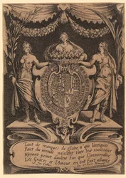 Frontispiece, plate 1 of the series "The Tournament"