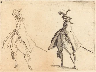 Gentleman in Large Mantle, Front View