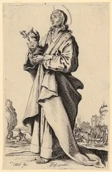 Saint John the Evangelist, sheet 8 from the series “Jesus, the Twelve Apostles and Mary”