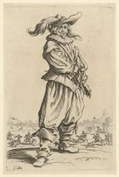 Warrior with the Large Feather Hat