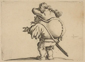 Man with a Large Back Ornamented with Buttons