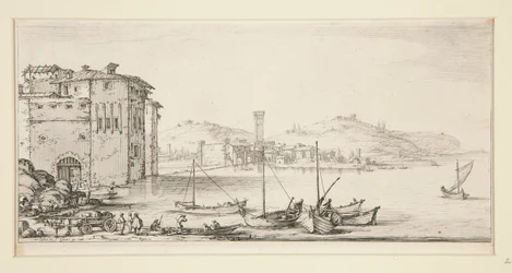 The Landing of Goods, from Landscapes for Giovanni de Medici