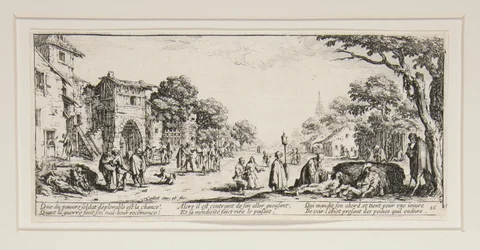 The Great Miseries of War: No. 16 - The Dying on the Roadside