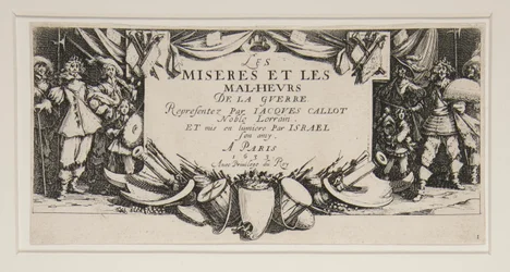 The Great Miseries of War: No. 1 - Frontispiece
