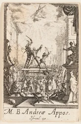 Martyrdom of Saint Andrew, Plate Three from The Martyrdoms of the Apostles