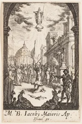 Martyrdom of Saint John, the Major, plate four from The Martyrdoms of the Apostles