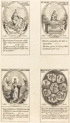 Our Lady of the Rosary; Virgin and Child Appearing in a Cloud; Triumphant Virgin