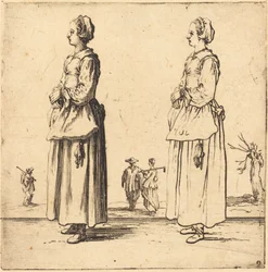 Peasant Woman, in Profile, Facing Left