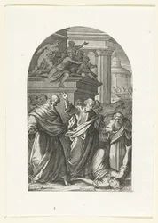 Sapphira Punished by Death (Paintings and Sculptures in Rome series)