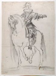 Sketch for Louis XIII on Horseback