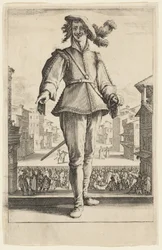 The Captain or The Lover, from Three Italian Comedians