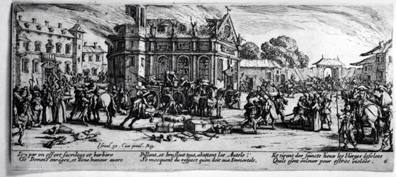 The Destruction of a Monastery, plate 6 from 