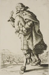 The Gentleman who Salutes While Holding his Hat Beneath his Arm, plate two from La Noblesse