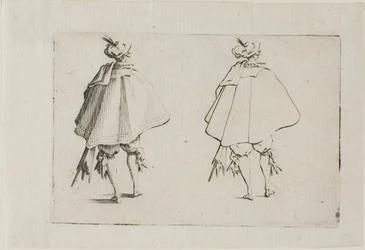 The Gentleman with a Large Coat, Seen from the Back, from The Caprices