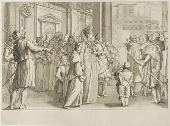 The Grand Duchess Christine of Lorraine Escorts to the Church Youths Whom She is Taking Under Her Protection