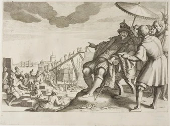 The Grand Duke Fortifies the Port of Livorno, from Life of Ferdinando I de’ Medici