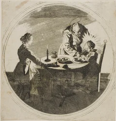 The Holy Family at Table