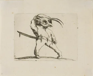 The Masked Man with Twisted Legs, from Varie Figure Gobbi