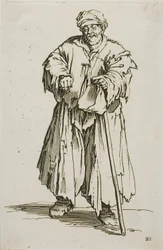 The Obese Beggar with Lowered Eyes, plate 21 from The Beggars
