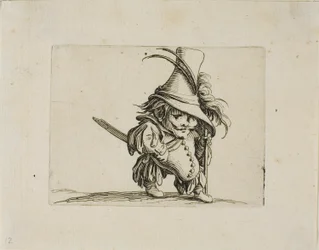 The Potbellied Man with a Tall Hat, from Varie Figure Gobbi