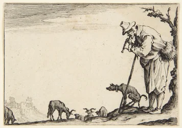 The Shepherd Playing a Flute