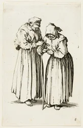 Two Women Beggars, Plate Eight from The Beggars