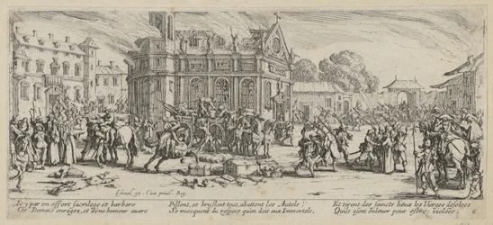Destruction of a Monastery, Plate 6 from the Series "The Horrors of War"