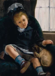 Girl with Puppy