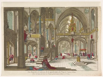 View of the Interior of the Church of St. John Lateran in Rome