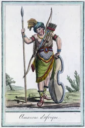 African Amazon - in Encyclopedia of Travels by Grasset St Sauveur, ed. 1796