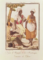 Black man and woman from Martinique Dancing 