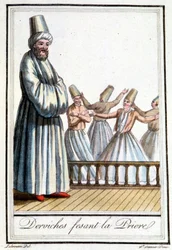 Dervishes Praying (Whirling Dervishes) - in 